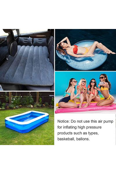 rexa Electric Air Pump 2 in 1 Electric Pump for Air Mattress, Portable Inflator Deflator Pumps with 3 Noz