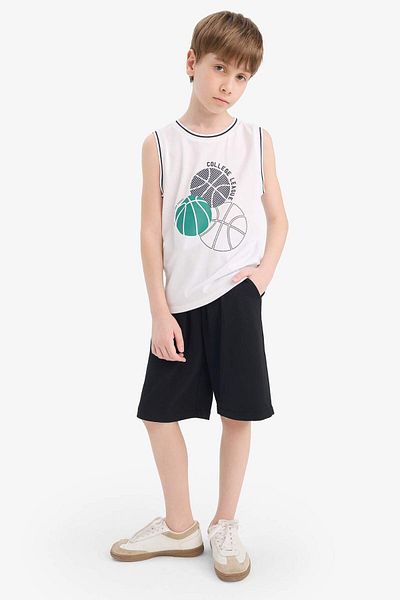 DeFacto Boy's Crew Neck Printed Undershirt E4187A825Hs
