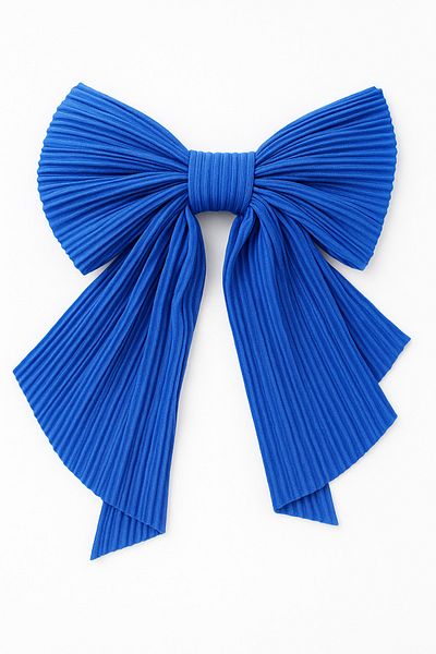 MakeWell Plain Plain Fabric Colorful Clip Bow Design Hair Clips
