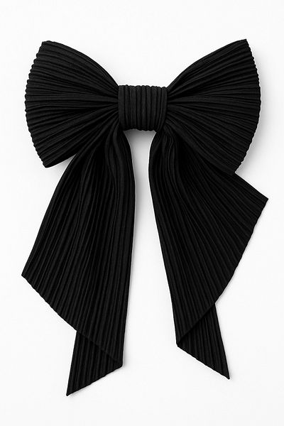 MakeWell Plain Plain Fabric Colorful Clip Bow Design Hair Clips