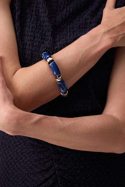 Touché Privé Gold Detail Thin Bone Bracelet