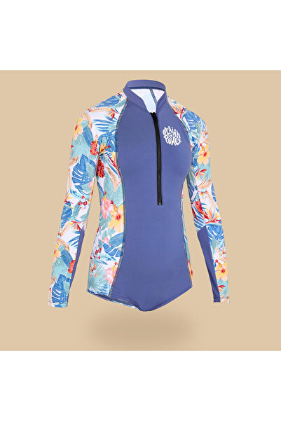 Decathlon Çocuk Uzun Kollu Mayo - Mavi - Lucy 500