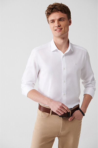 Avva Чоловіча сорочка з класичним коміром, 100% бавовна, A31Y2011