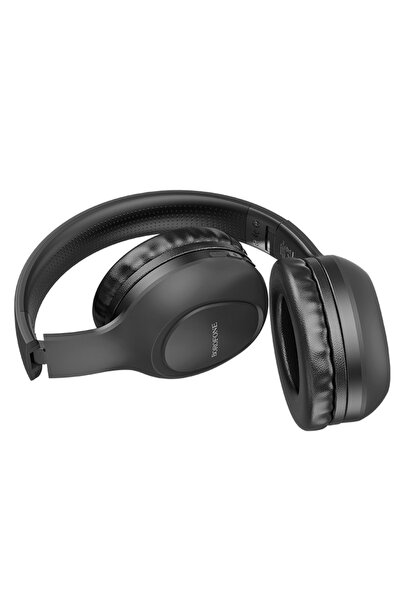 Borofone Căști supraauriculare BO19, wireless, Bluetooth 5.3, microfon, autonomie baterie 20 de ore, negre