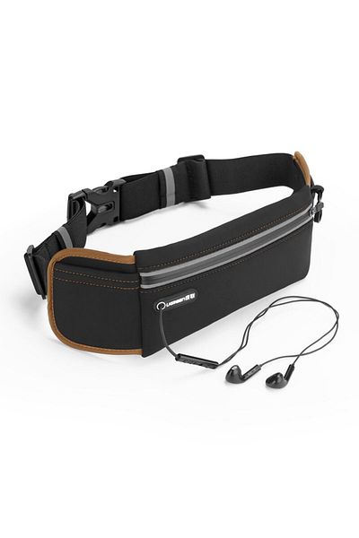 Ugreen Geantă sport pentru telefon 65-120 cm, curea de alergare cu bandă reflectorizantă, Ugreen Ultimate Running, neagră