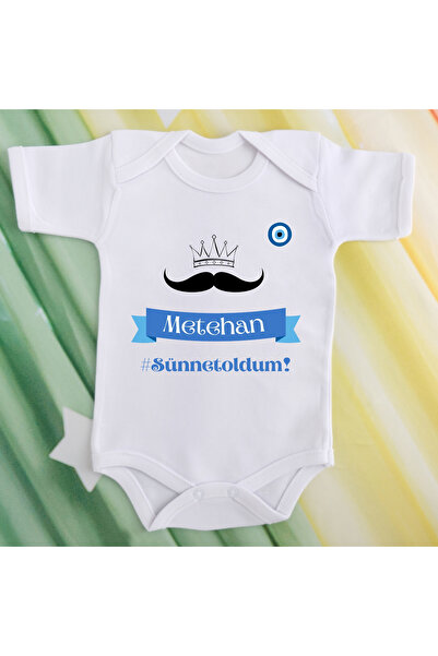 soft wing %100 Pamuklu Kısa Kollu Bebek Zıbını Sünnet Için Bebek Body - Sünnet Bodysi