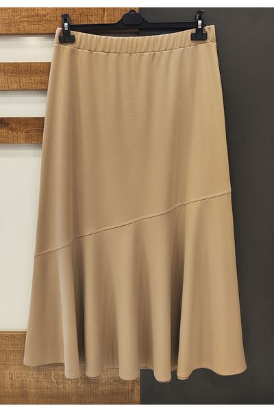 MODA MAÇKA PARK Six Flounces Fish Skirt with Elastic Waist