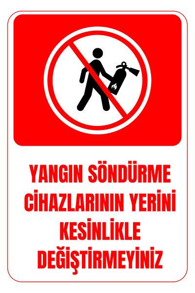 Girl Power 35 X 50 Fire Extinguisher Warning Sign 3 mm Foil Printing on Dekota
