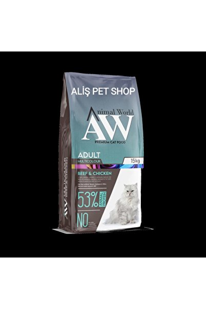 Animal World Kedi Mix Multicolor Chicken & Rice 15 kg