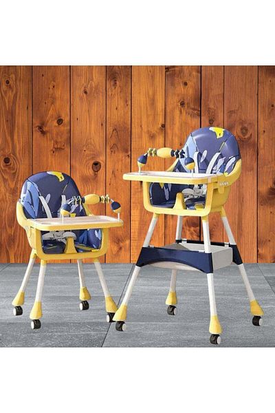 unbranded Multi-Functional Baby High Chair with Wheels - Comfort and Ease of Movement