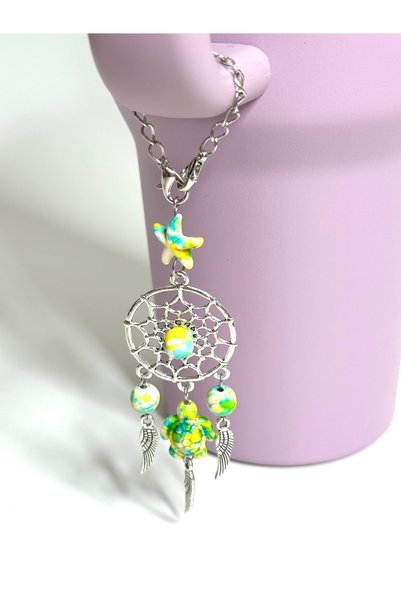 YuccaCo Accessorize Your Life Taurus Virgo Capricorn Earth Element Dream Catcher Thermos Ornament/Dream Catcher Thermos Charm/Bag Ornament