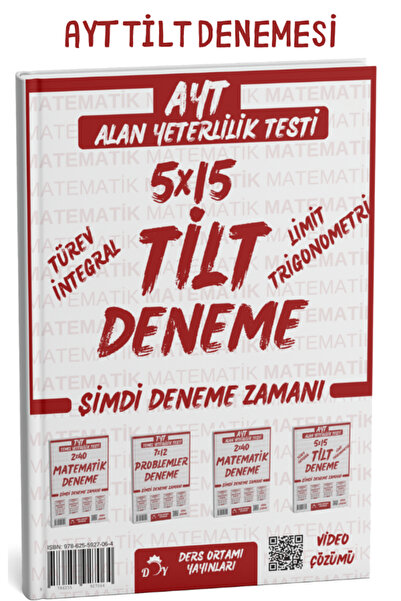 Ders Ortamı Yayınları 2026 Ayt Tilt Deneme Tamamı Video Çözümlü