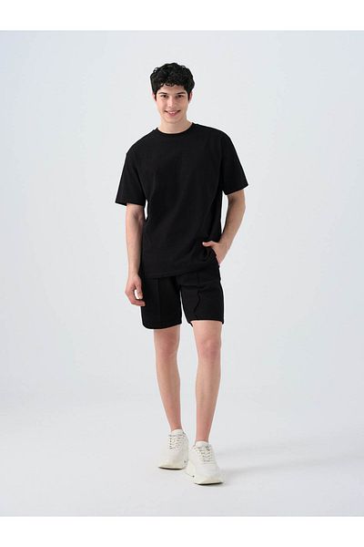 Loft Tricou negru pentru bărbați Loose Fit LF2039582