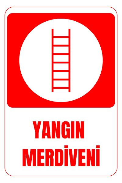 Girl Power 35 X 50 Fire Stair Warning Sign 3 mm Foil Printing on Dekota