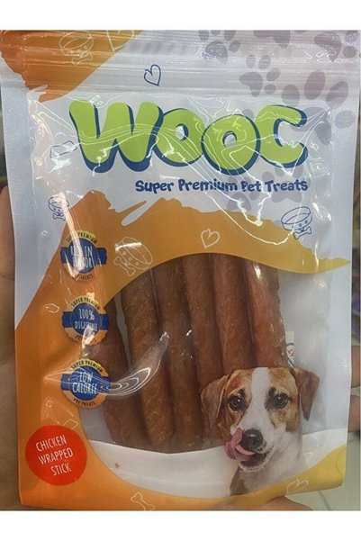 Wooc Super Premium Pet Treats Chicken & Rawhide Stick 80 Gr