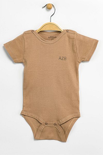 Aziz Bebe Baby Boy Girl 100% Cotton Bodysuit & Bodysuit with Snap Fasteners