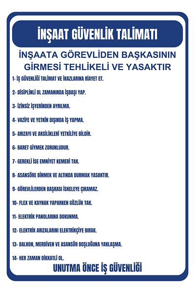 Girl Power 35 X 50 Construction Safety Instruction Warning Sign Foil Printing on 3 mm Dekota