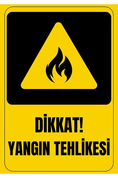 Girl Power 35 X 50 Attention Fire Hazard Warning Sign 3 mm Foil Printing on Dekota