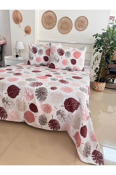 SAHRAN HOME Cotton Double Person Pique and 2 Pillow Cases