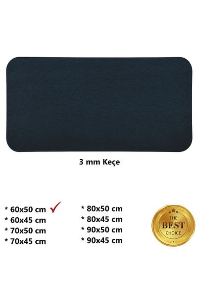 Next Craft Black Mouse Pad Table Top Protective Mat Medium Sizes 3mm Felt