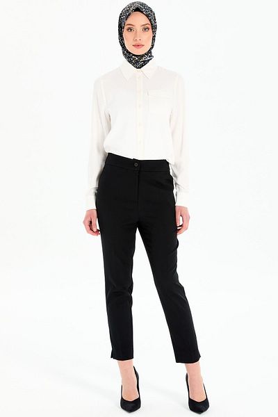 Tuğba Women / Girls Black Trousers (Model Code: 242Pa9005Tb.01)