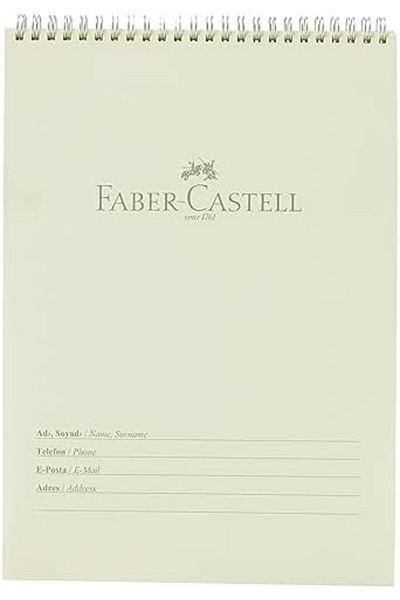 STOREMAX Muartshop Pastel Color Memo Pad, A4, 80 Sheets, Plain Pages, Cardboard Cover, Spiral Binding, 70g Paper, as