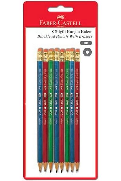 STOREMAX Ntwork Pencil 8 Pcs with Eraser Art 1087243