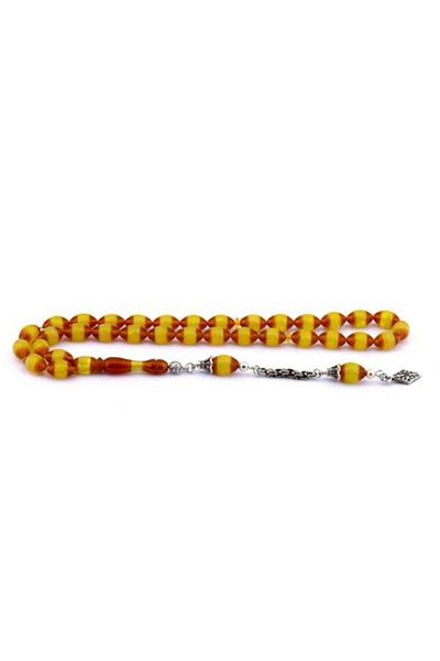 Midyat Gümüş Dünyası Powder Amber Rosary - Yellow Vernier