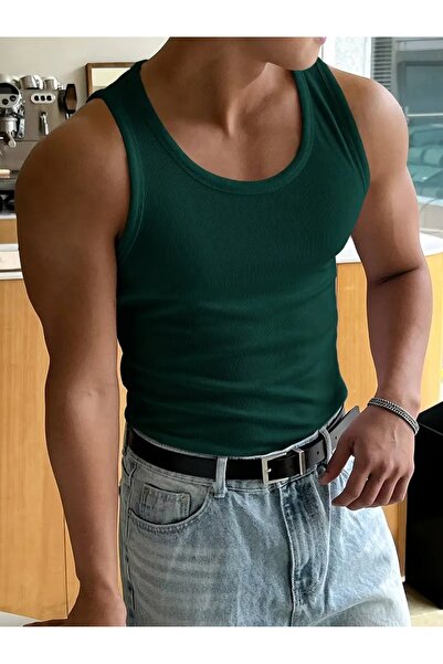 Moda Akai Men's Halter Collar Athlete Lycra Undershirt