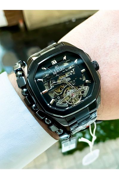 Reward Men's Wristwatch - Luxury Steel, Automatic Functions, 2 Years Warranty