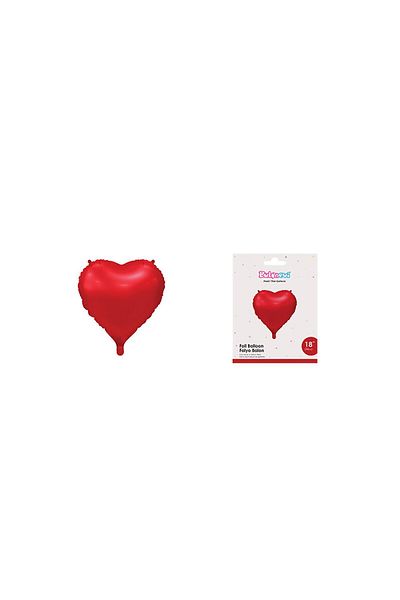 TATLI GÜNLER 18" Foil Balloon Matte Red Plain Heart