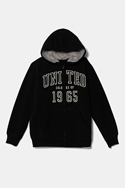 United Colors of Benetton Мъжка черна суитшърт (Код на модела: 224A3Eb5C504H)