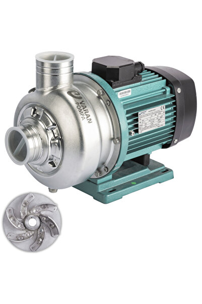 logipump Varan DWK 037T Açık Çarklı Paslanmaz Santrifüj Pompa 0.5 HP / 0.37 k...