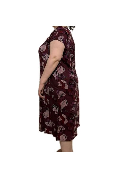 İpek Women's Short Sleeve Plus Size 100% Cotton Nightdress/Dress