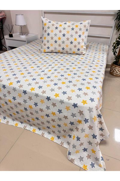 SAHRAN HOME Cotton Single Pique and 1 Pillow Case