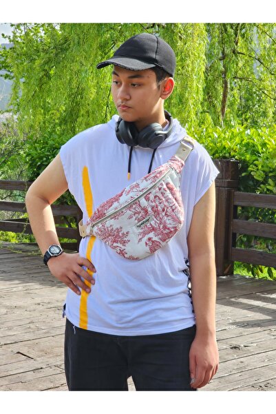 Ayza Stüdyo Vintage Desenli Unisex Günlük Bel Çantası