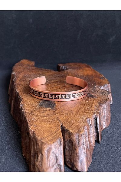 Rupen Kraft 100% copper bracelet adjustable greek pattern copper bracelet unisex copper bracelet