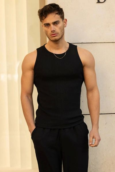 SESUME Halter Collar Men's Singlet – Athlete Type, Lycra