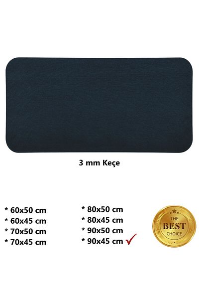 Next Craft Black Mouse Pad Table Top Protective Mat Medium Sizes 3mm Felt