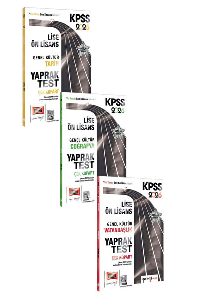 Yargı Yayınları 2026 KPSS Lise-Ön Lisans Genel Kültür Tarih+Coğrafya+Vatandaş...