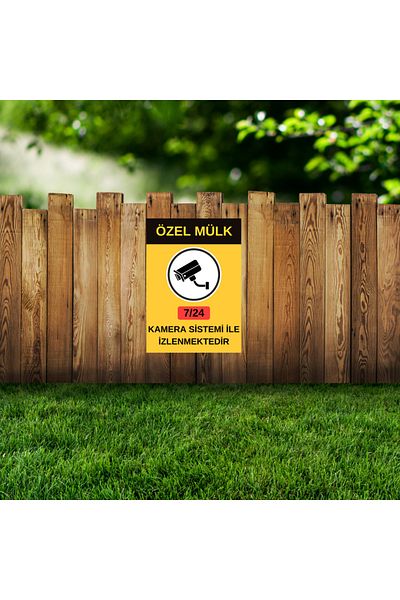 Girl Power 35 X 50 Private Property Monitored 24/7 by Camera Warning Sign Foil Print on 3 mm Decota