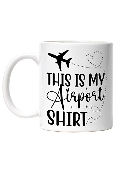 StoryGift Romania Cana cu un avion pentru iubitorii de calatorii si mesajul "...