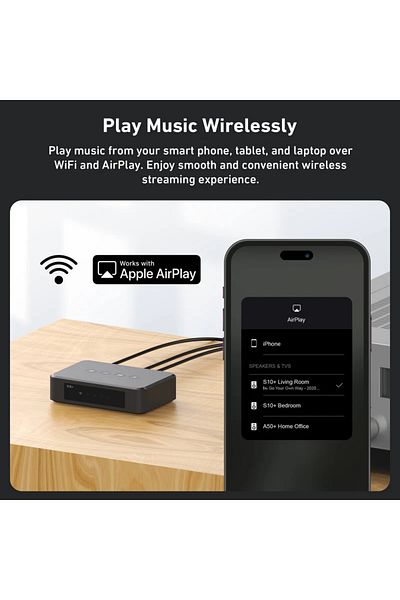Rakoit Streamer Audio Arylic S10 Lan, Wi-fi, Bluetooth 5.0, Multiroom