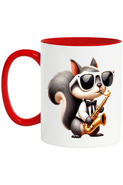 StoryGift Romania Cana cu o veverita care canta la saxofon, muzica, melodie, ...