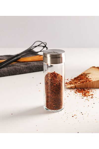 kitchenboost Basic Glass Salt Shaker - 4 Salt Shakers Pepper Shakers Seasoning Shaker 230 Ml.