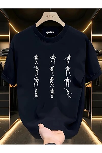 qubo sportswear & company qubo Unisex Oversize εμπριμέ βαμβακερό λαιμόκοψη κο...