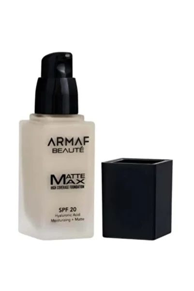 Armaf Beaute كريم أساس مات ماكس عالي التغطية بعامل حماية من الشمس 20 من أرماف بيوتي، فاتح، 30 مل