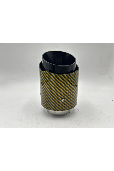 Monlion MONLİON SARI KARBON KAPLAMA EGZOZ UCU,GİRİŞ 60 MM,ÇIKIŞ 89MM TEKLİ