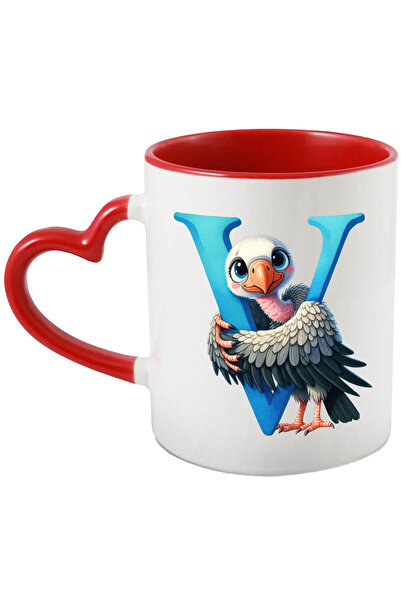 StoryGift Romania Cana cu un vultur plesuv cu litera "V", ilustratie, pentru ...