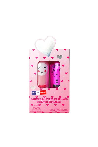 Inuwet Set of 2 Lip Moisturizers - Strawberry and Milkshake Flavor